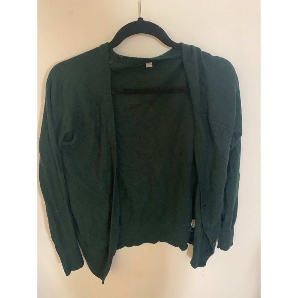 American Eagle Hunter Green Cardigan